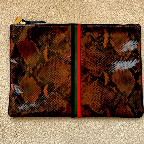 Clare V. Limited Edition Python Clutch - Picture 1 of 9